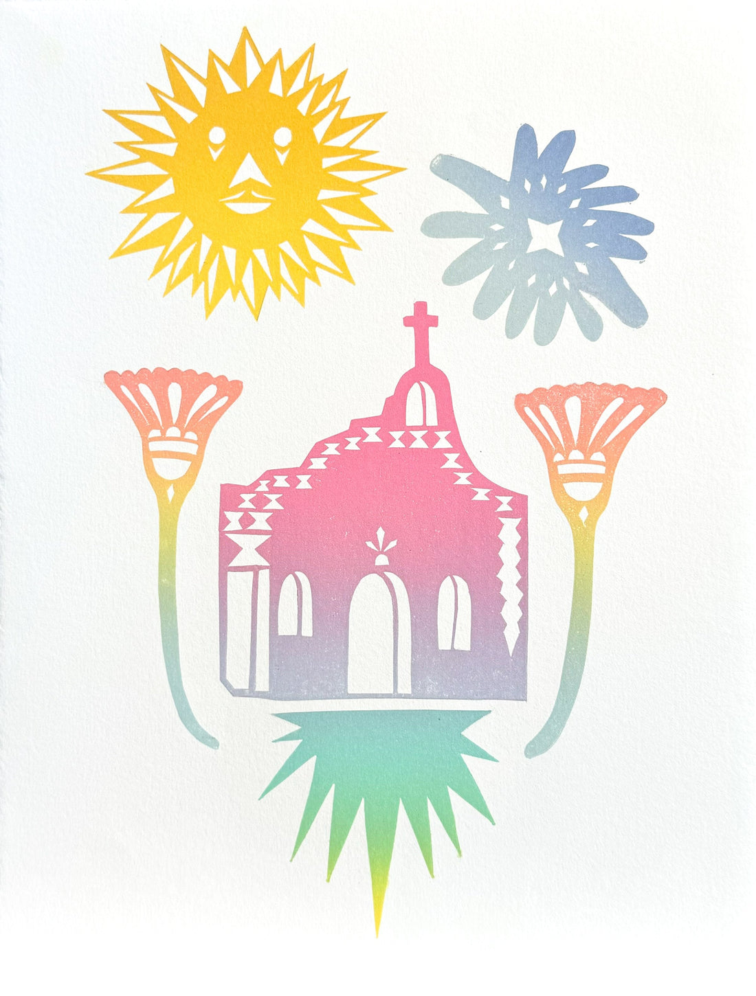 Untitled (Church Building & Sun) by Sebastian Campos