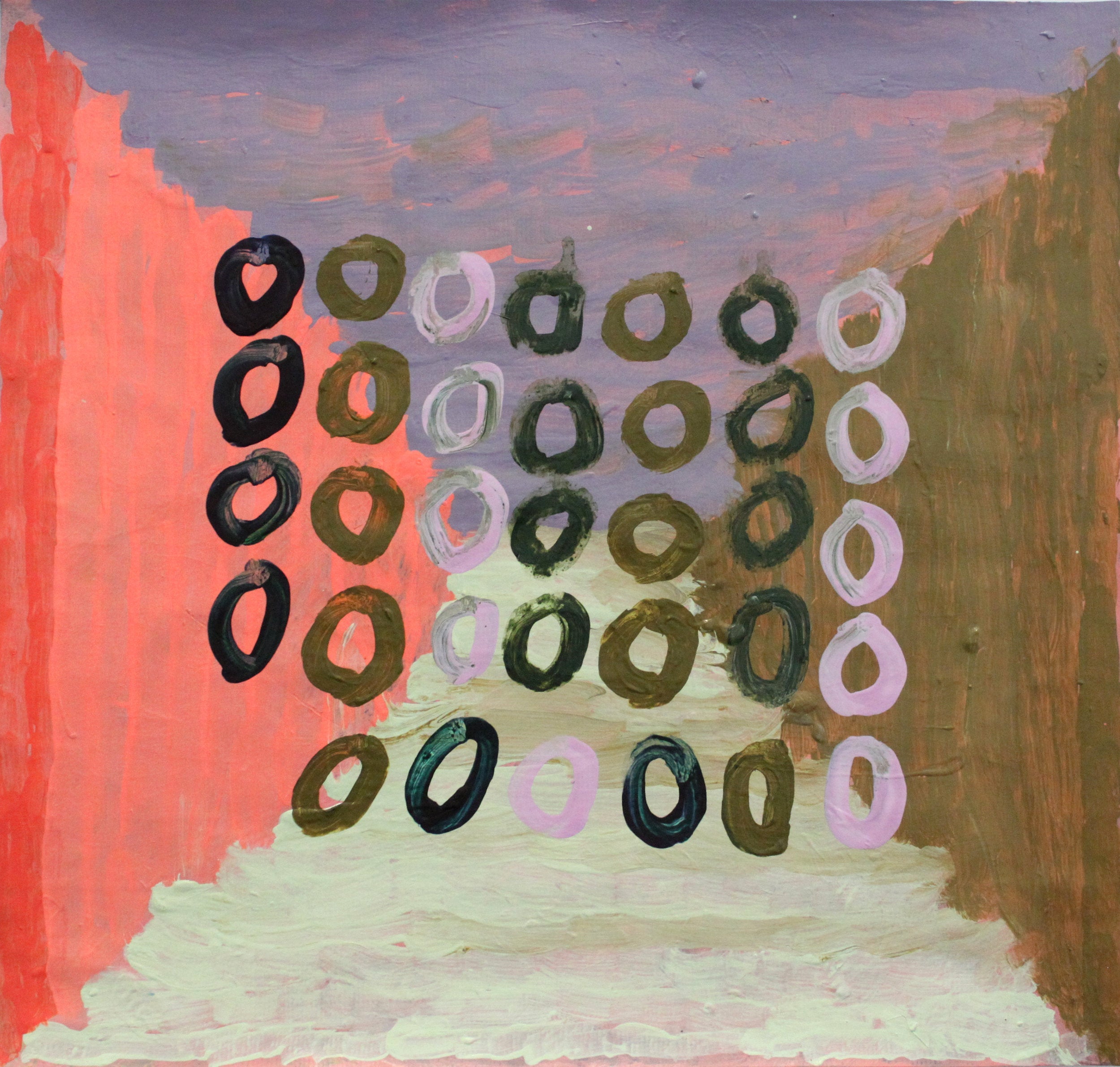 Untitled (Circles on Triangles) by Angela Alvarado