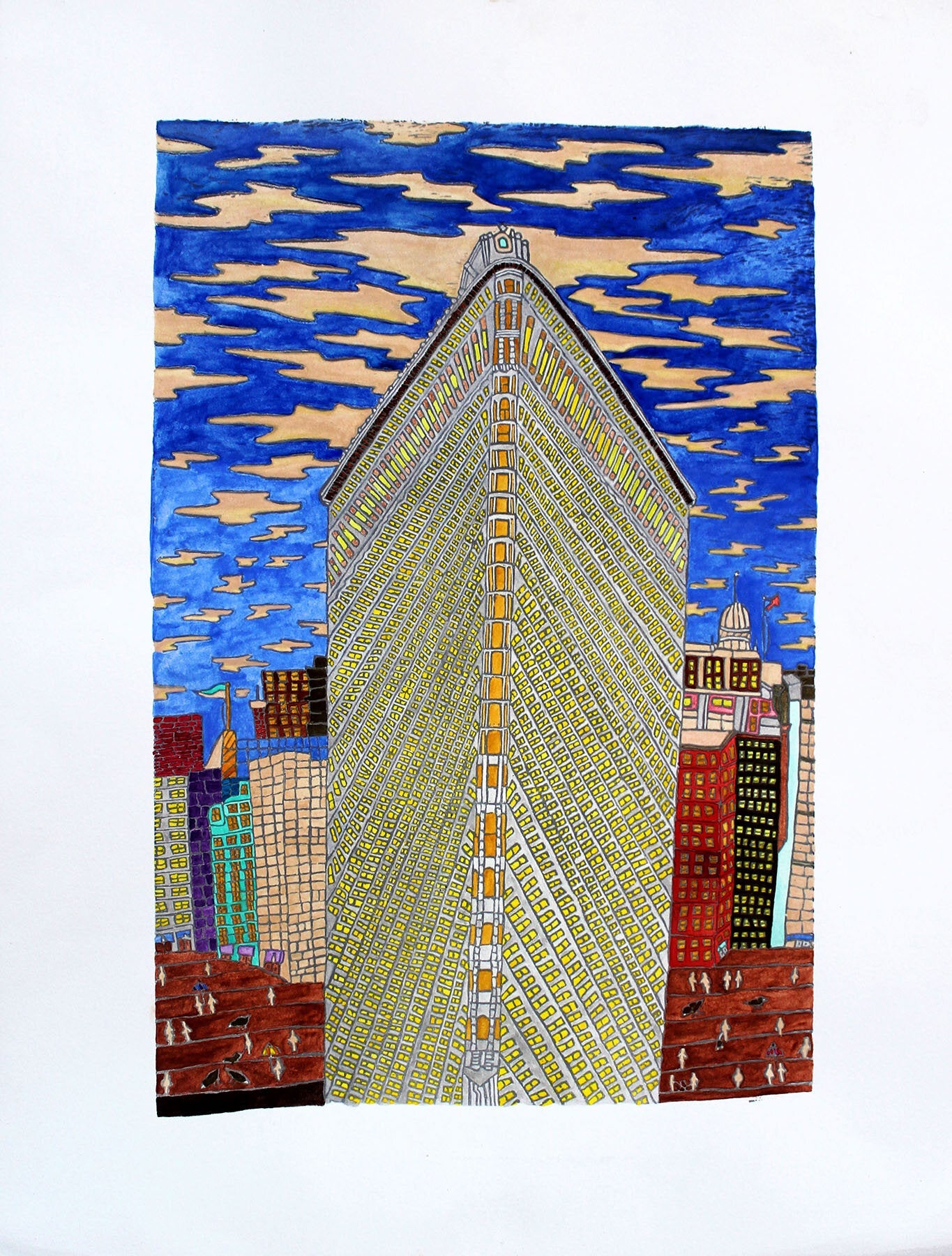 Untitled (Cityscape) by Diana Lopez