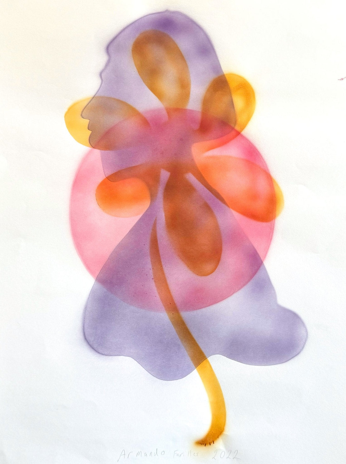 Untitled (Color Shapes On White Background) by Armando Farillas