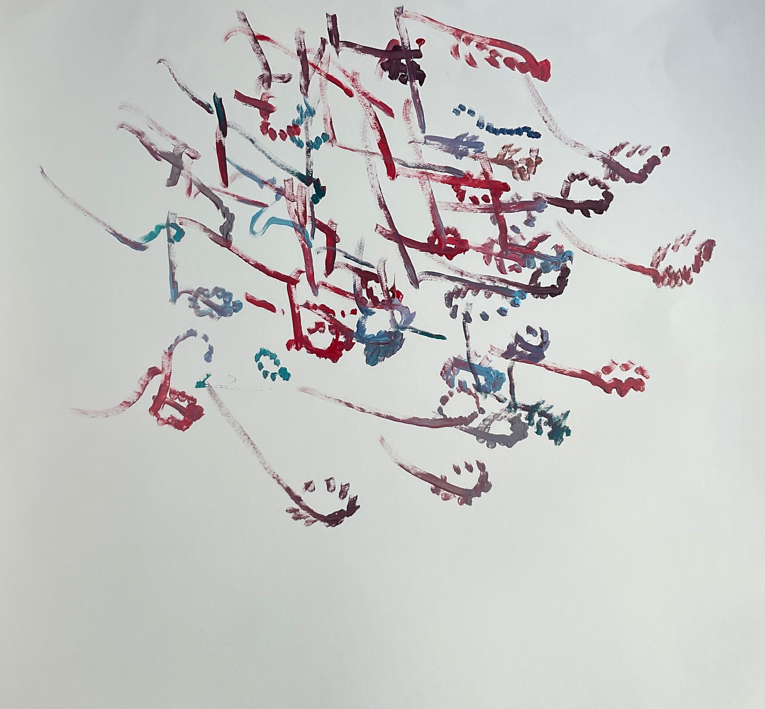 Untitled (color shapes on white background) by Tiffiny Boyd