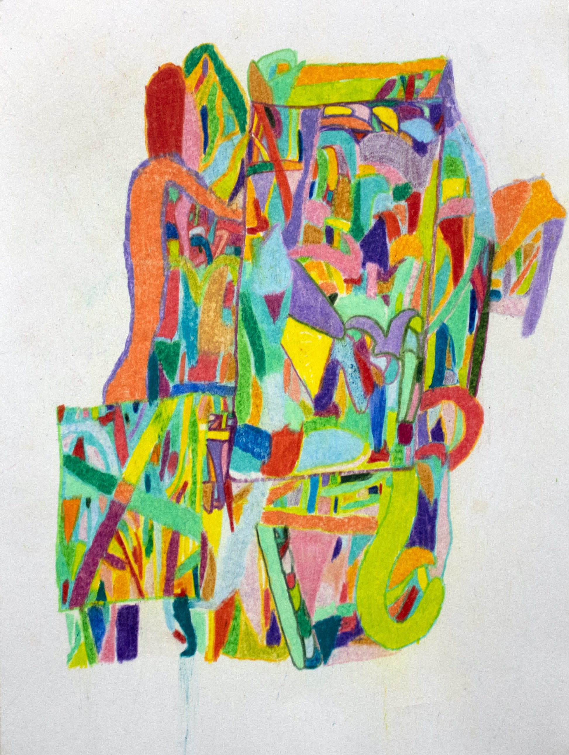 Untitled (Color Shapes On White Backround) by Tom Sedgwick