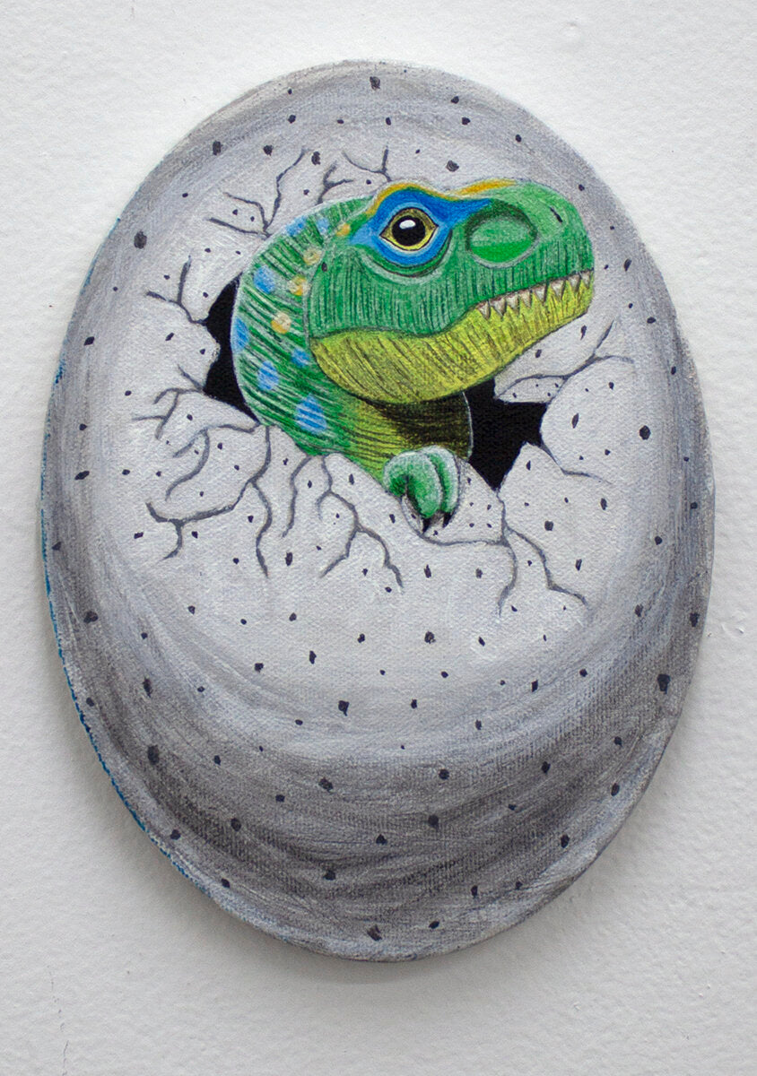 Untitled (Dinosaur Hatchling) by Joseph Tapia