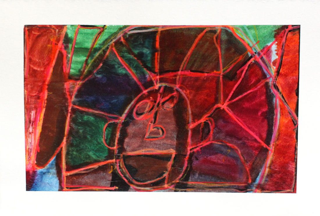 Untitled (Face On Shapes) by Charles Nagle