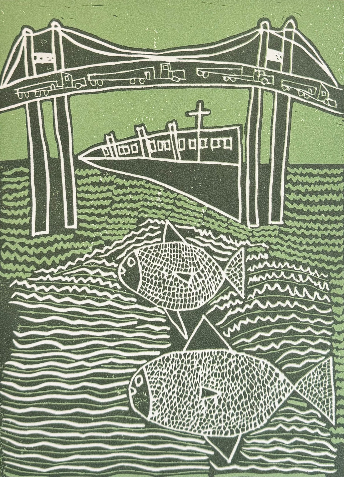 Untitled (Fish & Bridge) by Sebastian Campos