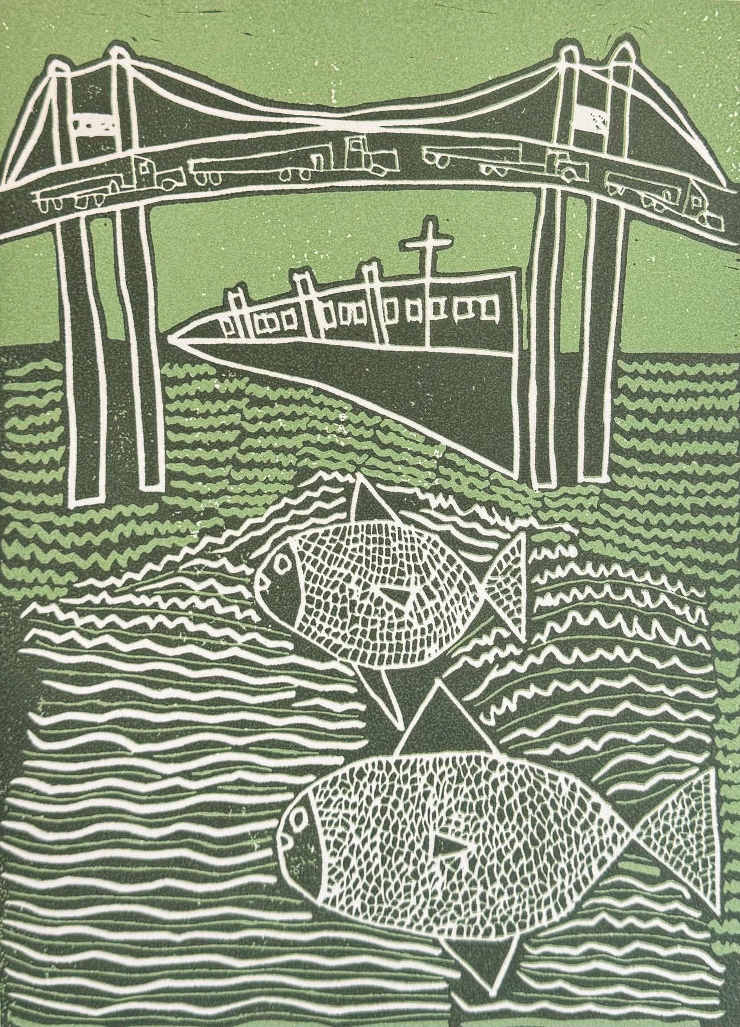 Untitled (Fish & Bridge) by Sebastian Campos