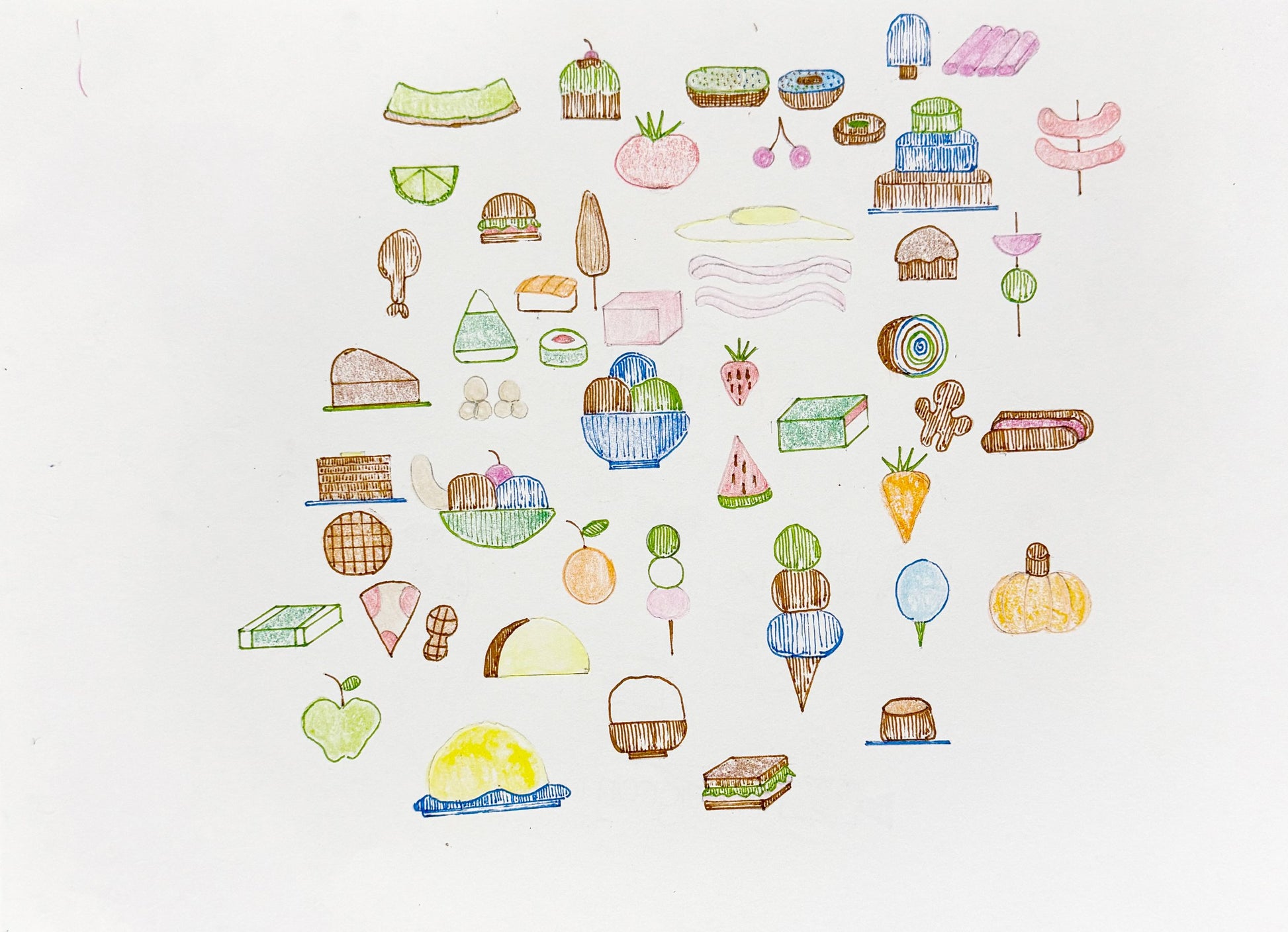 Untitled (Foods & Logos) by Kai Fukuyama