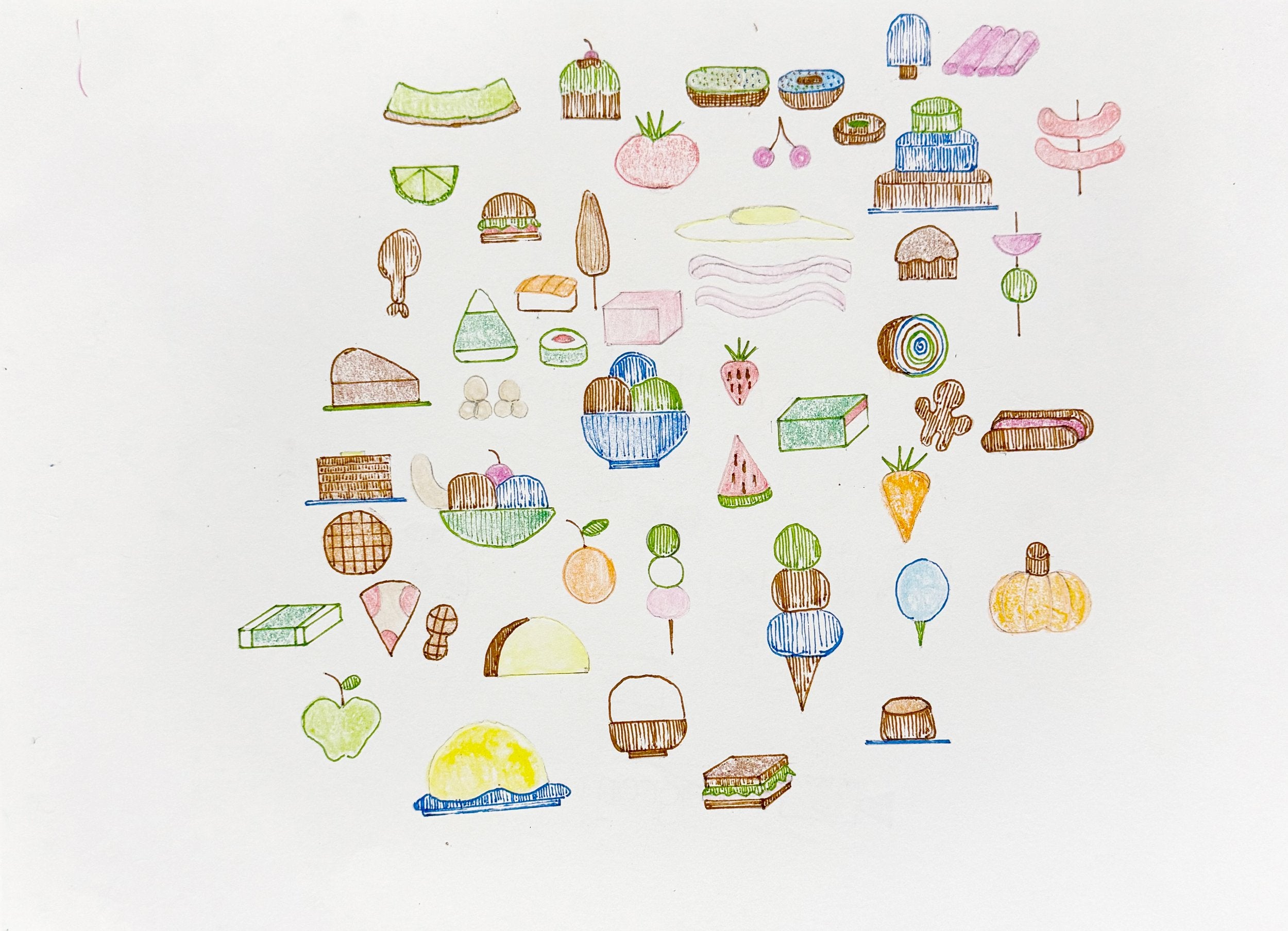 Untitled (Foods & Logos) by Kai Fukuyama