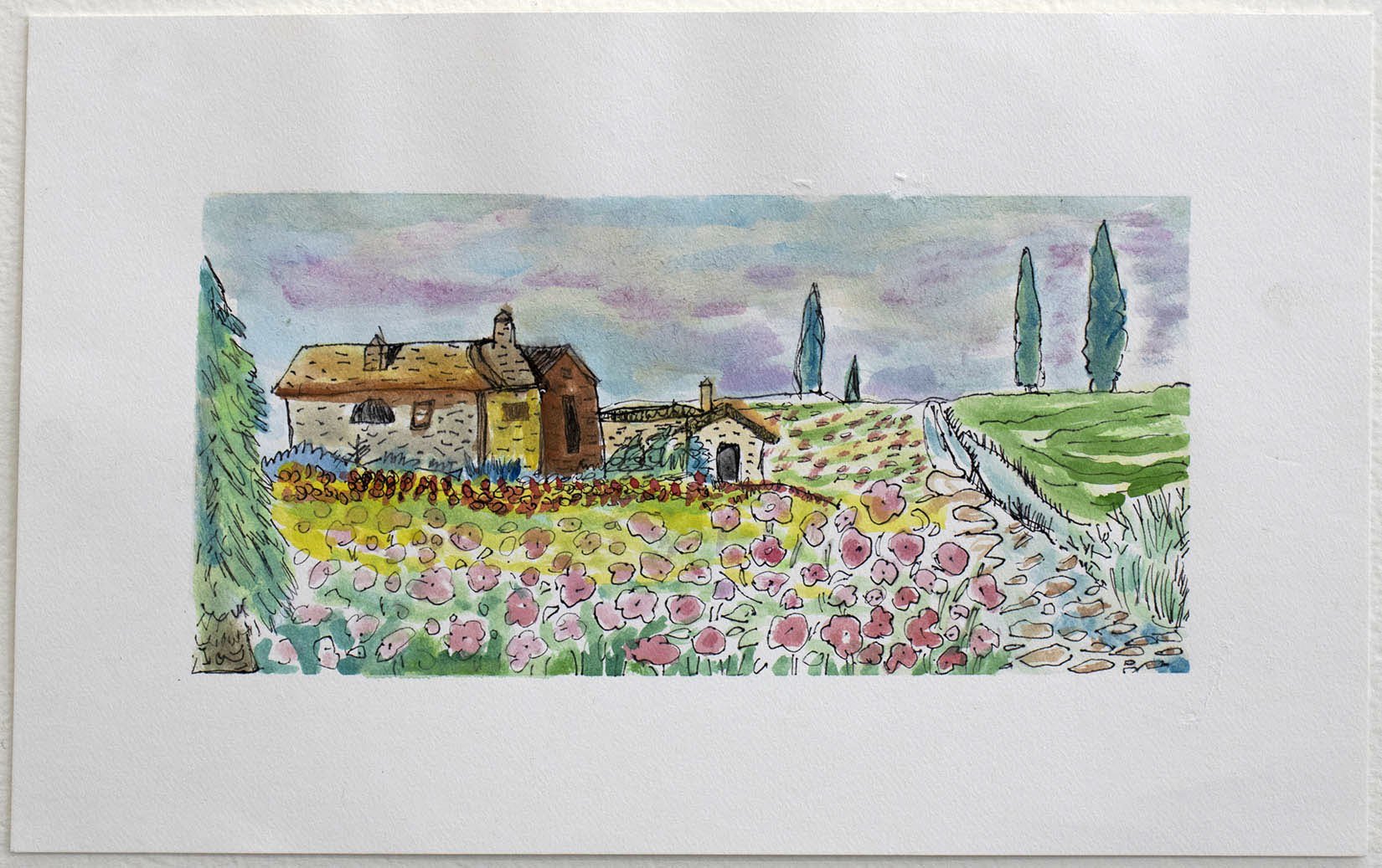 Untitled (House Lanscape) by Christina Yoo