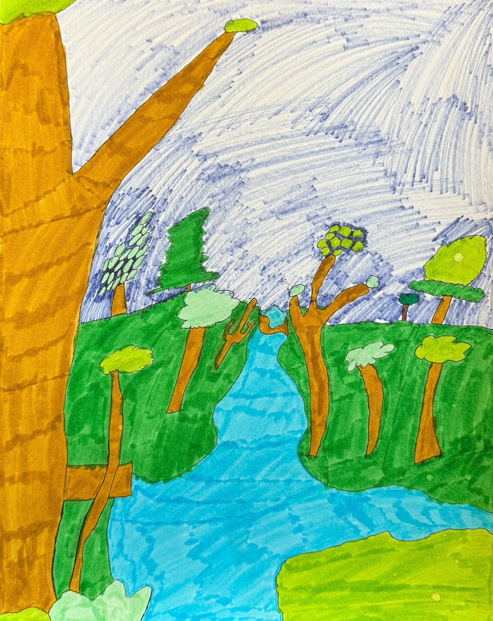 Untitled (Landscape) by Majeed Nazif