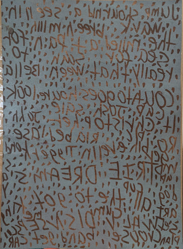 Untitled (Letters) by Jameel Linzy