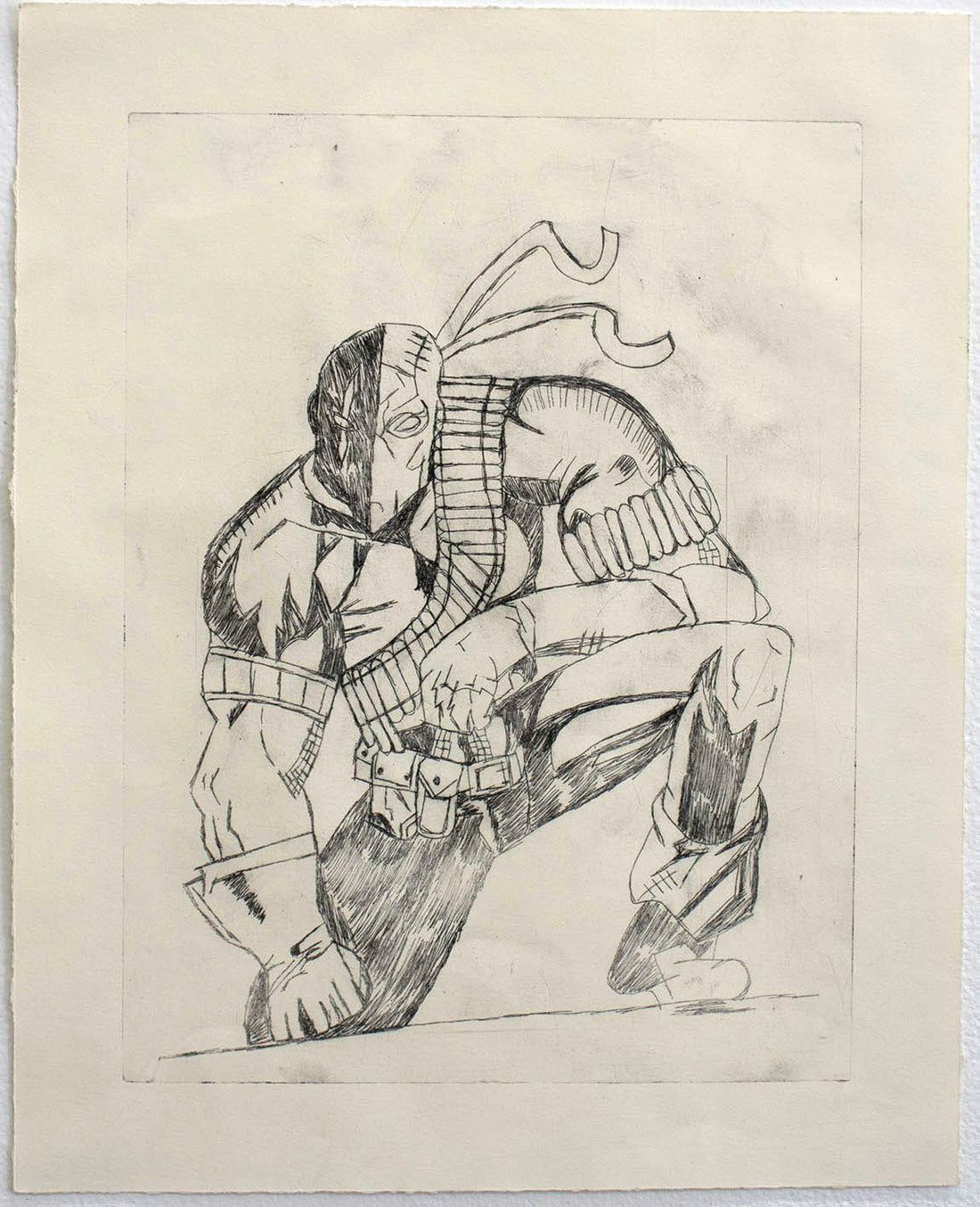 Untitled (Maked Character) by Christopher Romero