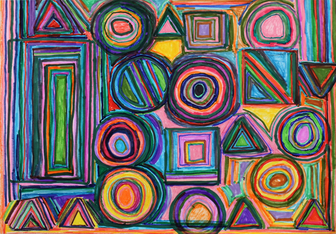 Untitled (Marker color shapes) by Diana Rodriguez