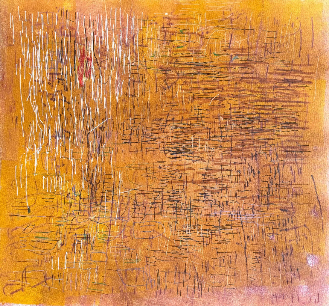 Untitled (Orange Background) by Koun Lee