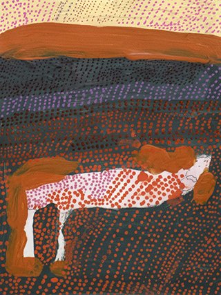 Untitled (Orange Dots) by Thomas Sedgwick