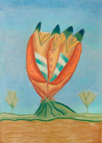Untitled (Orange Plant) by Sandy Chale
