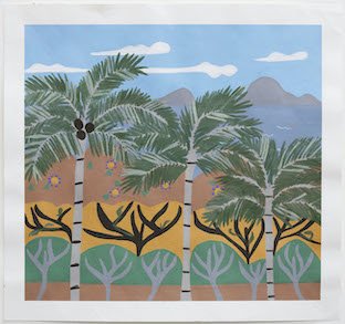 Untitled (Palm Trees) by Debra Alexander