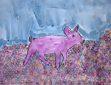 Untitled (Pink Animal) by Daisy Hunt