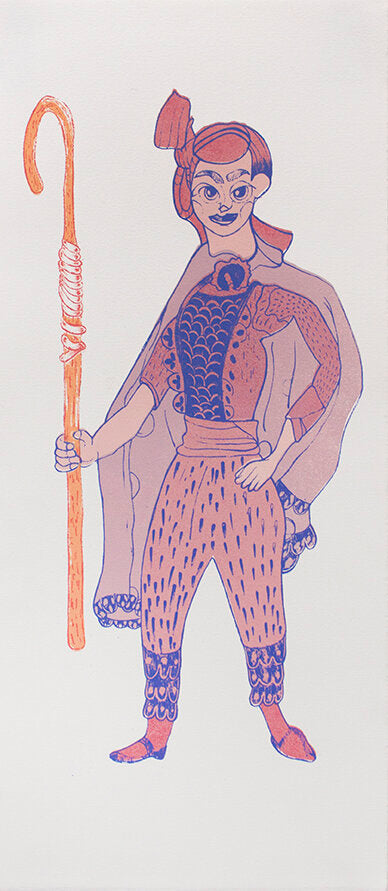 Untitled (Pink Character) by Alejandro Diaz