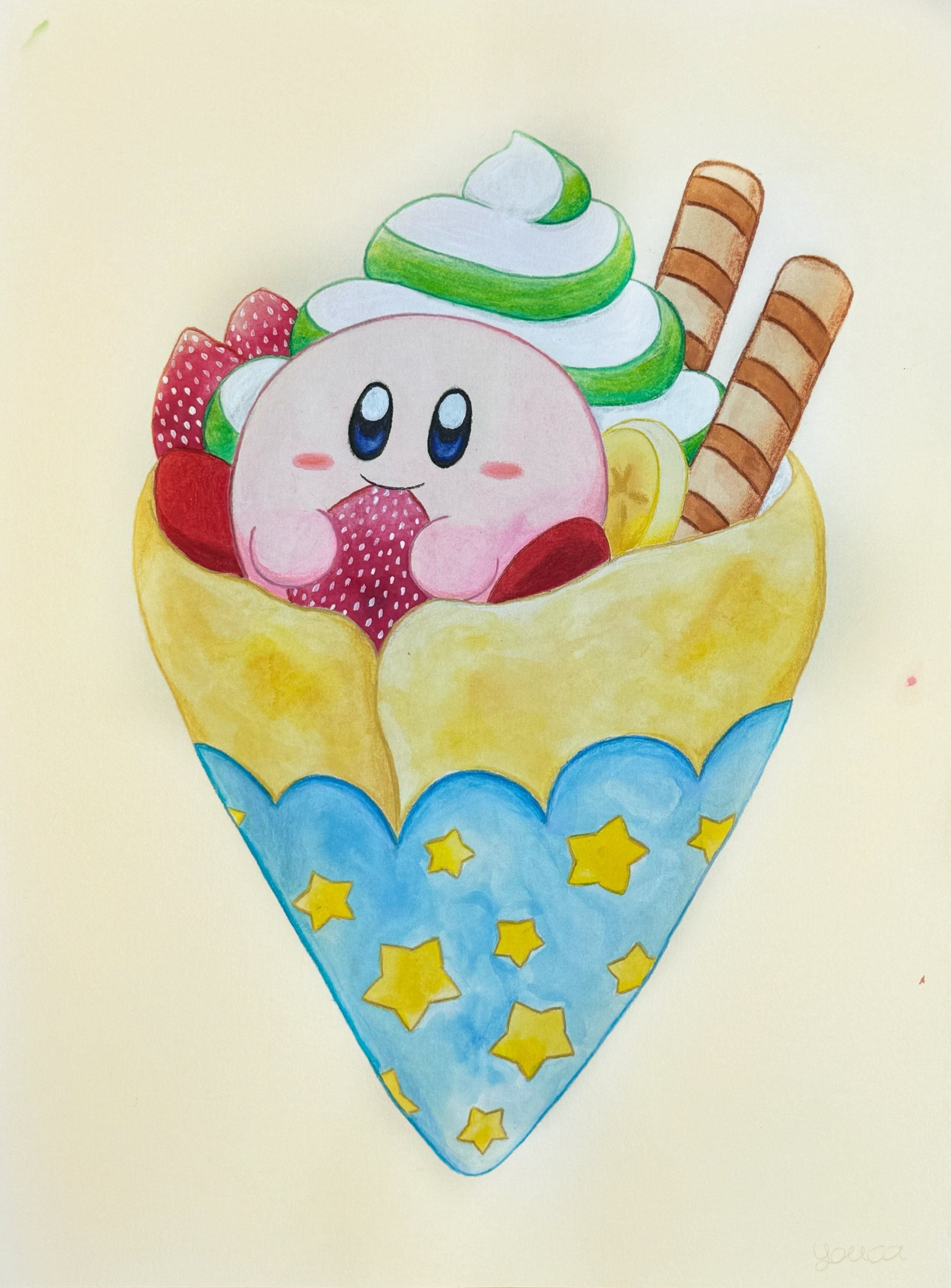 Untitled (Pink Character In Cone) by Youca Takebata