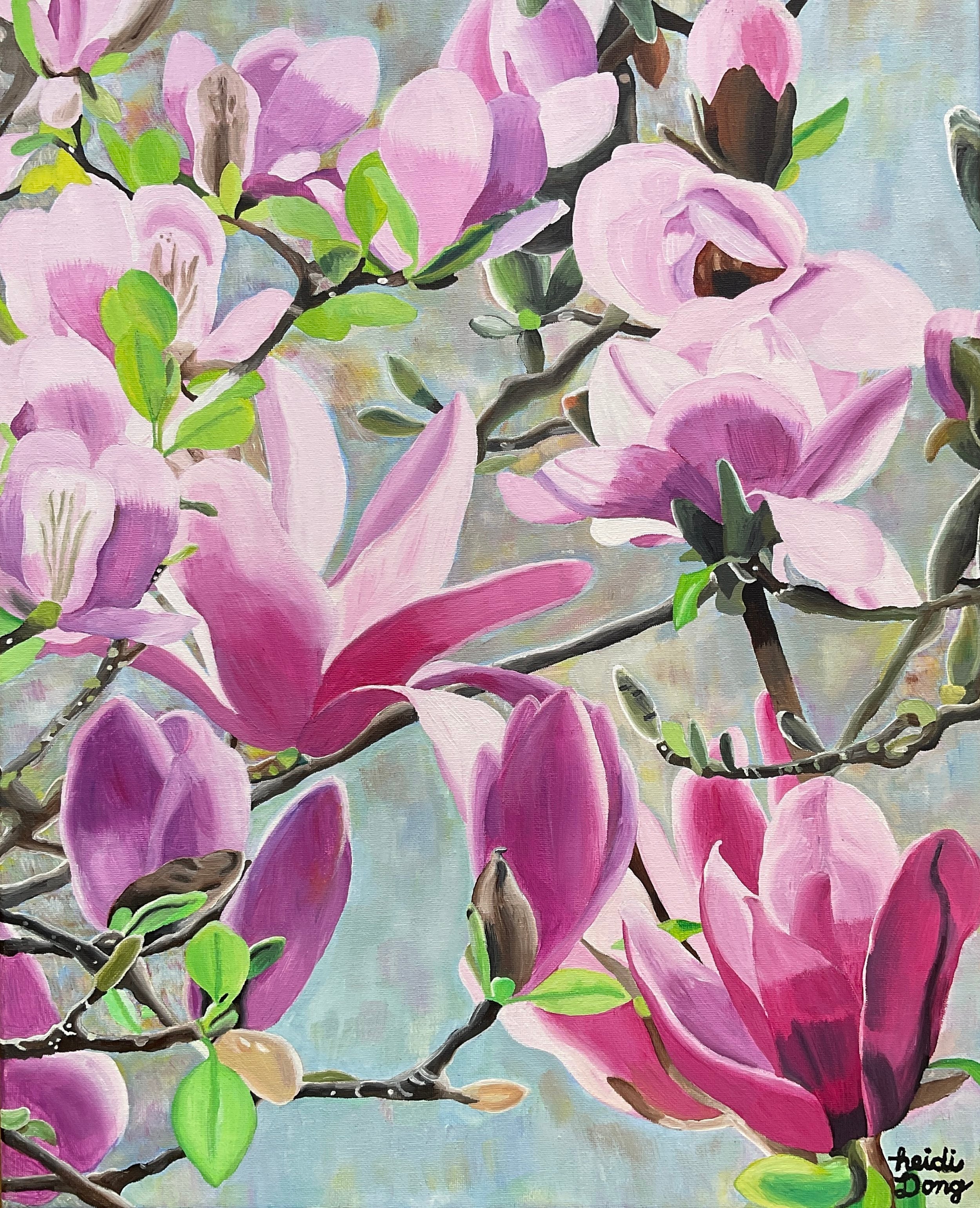 Untitled (Pink Flowers) by Heidi Dong