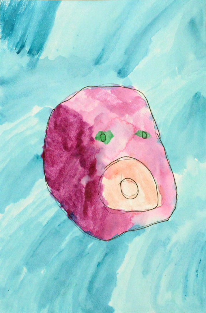 Untitled (Pink Head) by Jose Martin