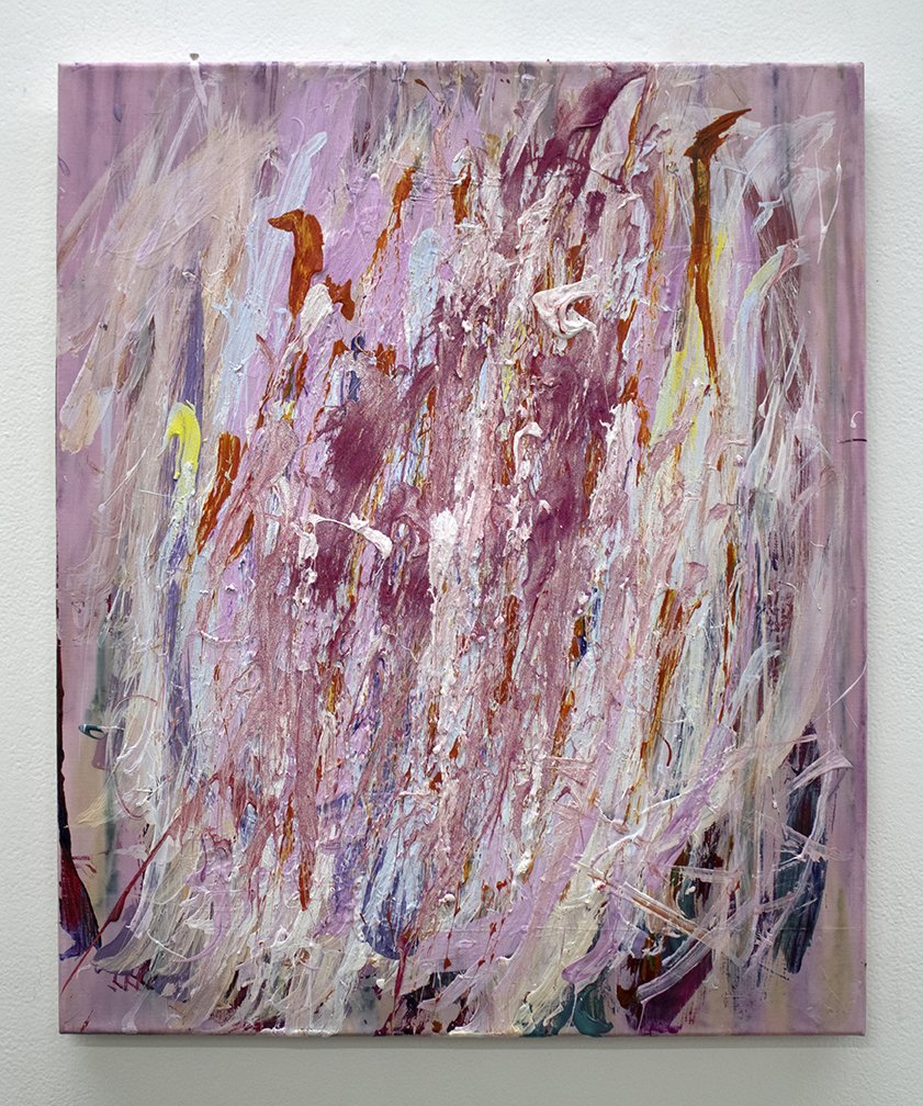 Untitled (Pink & Purple Strokes) by Vanessa McConnell