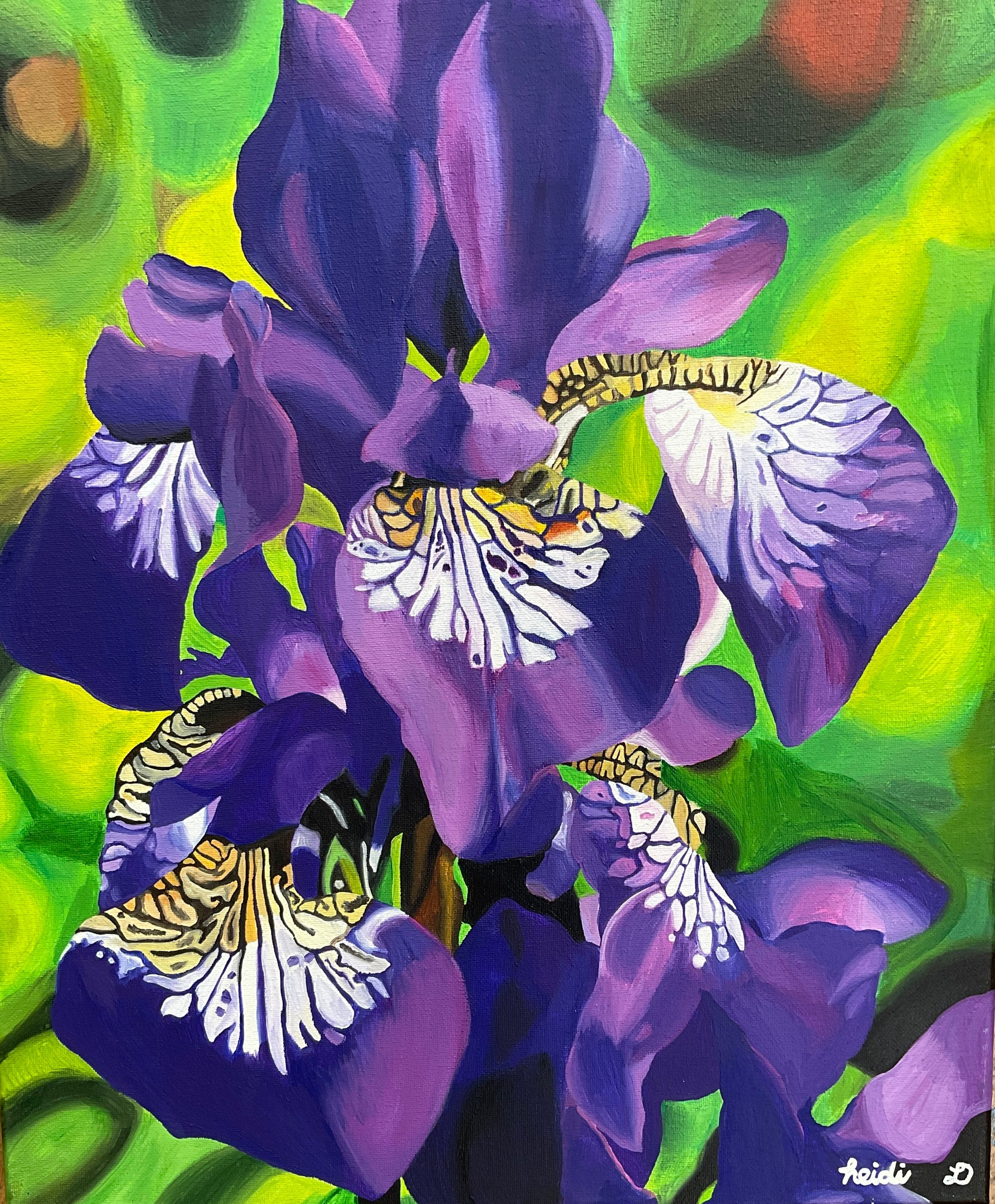 Untitled (Purple Flowers) by Heidi Dong