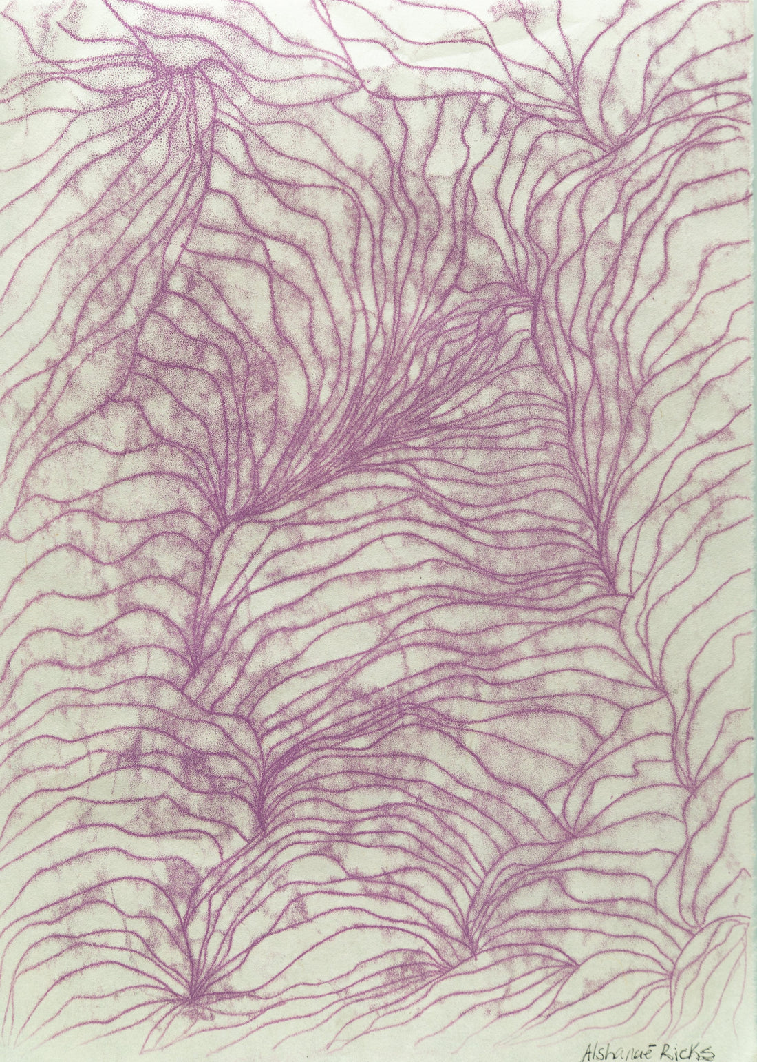 Untitled (Purple Lines) by Alshanaé Ricks