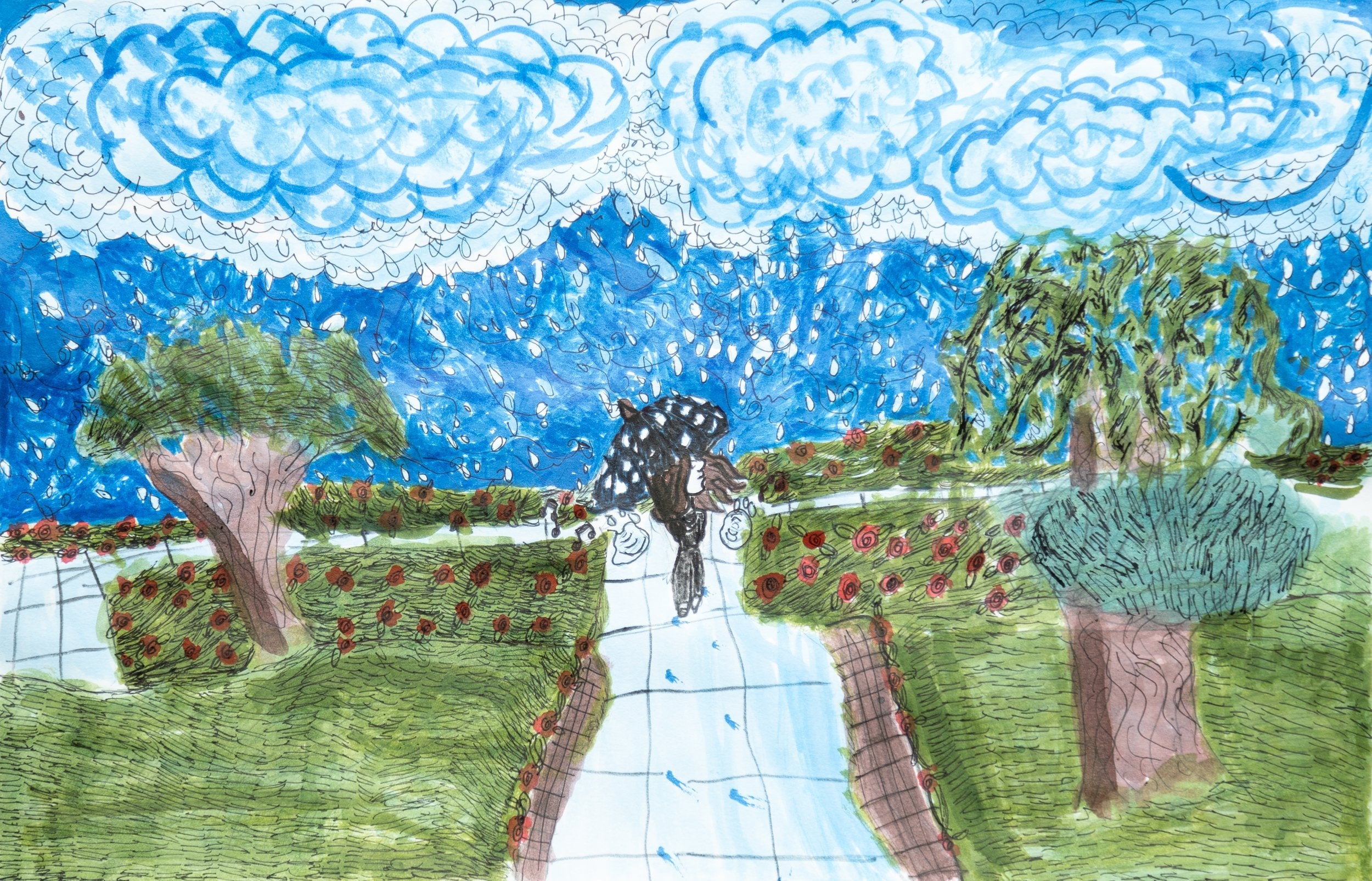 Untitled (Rain Clouds Background) by Edith Vallardes