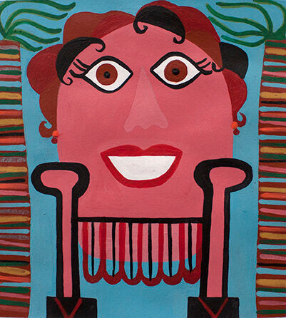 Untitled (Red Character) by Debra Alexander