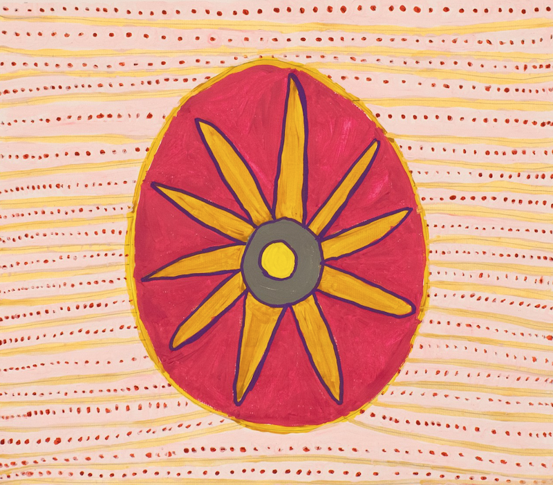 Untitled (Red Circle Design) by Larry Dunbar