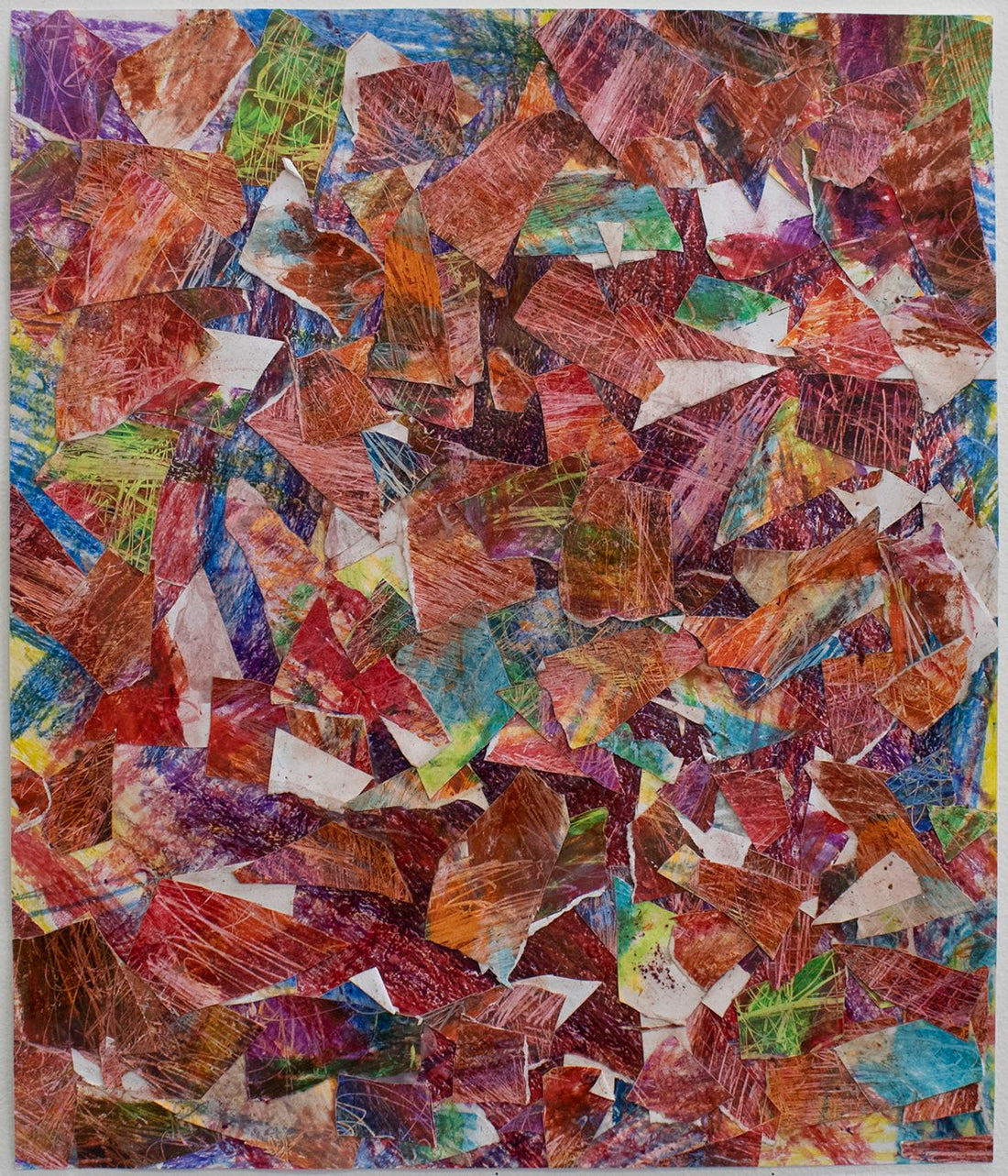 Untitled (Red Collage) by Lara Patt