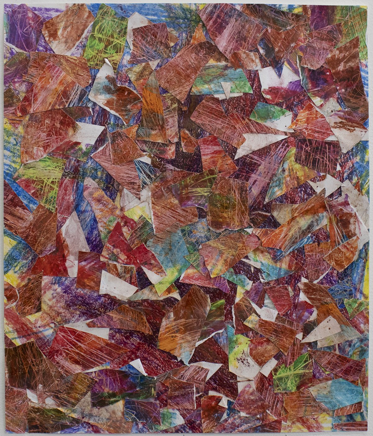 Untitled (Red Collage) by Lara Patt