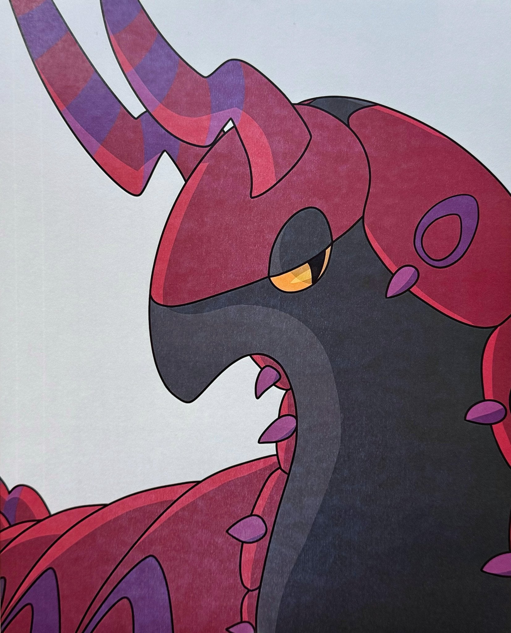 Untitled (Red & Gray Creature) by Maria Ortega