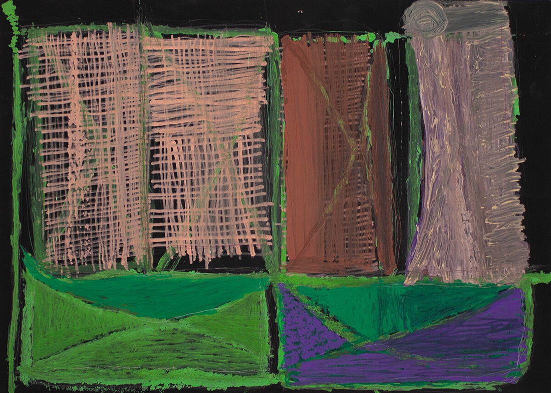 Untitled (Shapes On Black Background) by Bill Morales