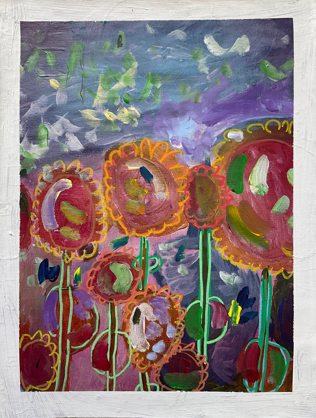 Untitled (Shapes On Blue & Pink Background) Kenneth Muto