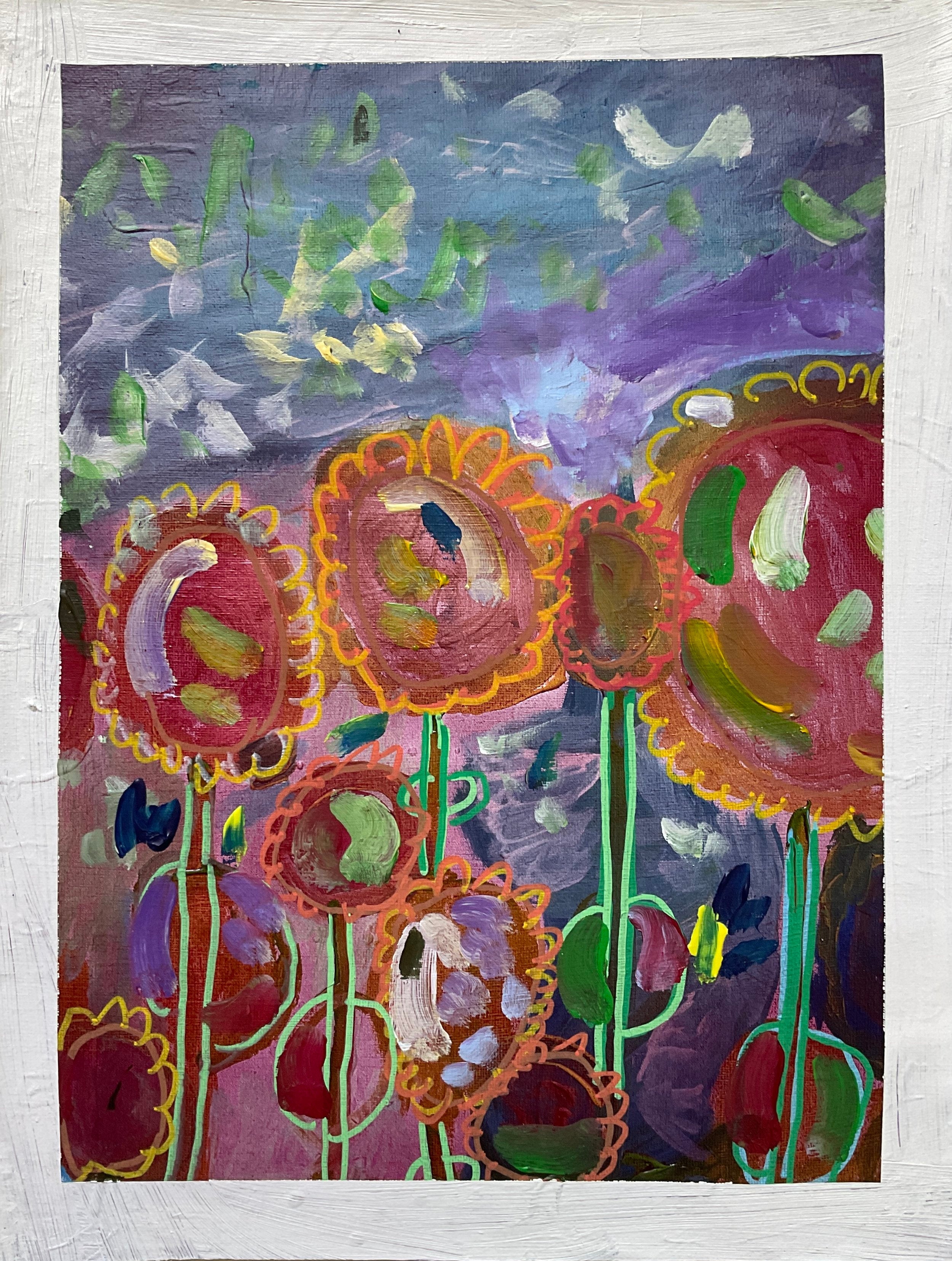 Untitled (Shapes On Blue & Pink Background) Kenneth Muto