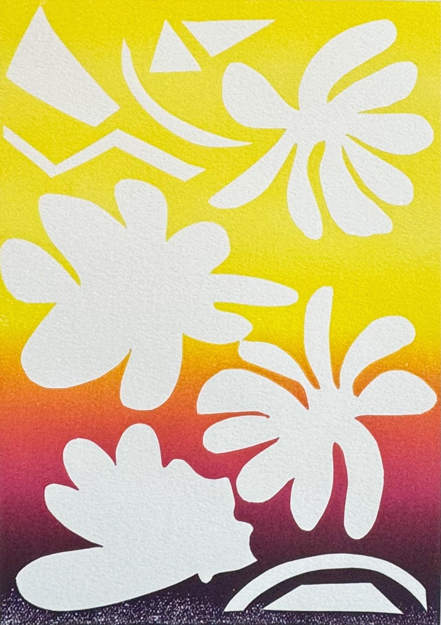 Untitled (Shapes On Gradient Background) by Stephen Hollyfield