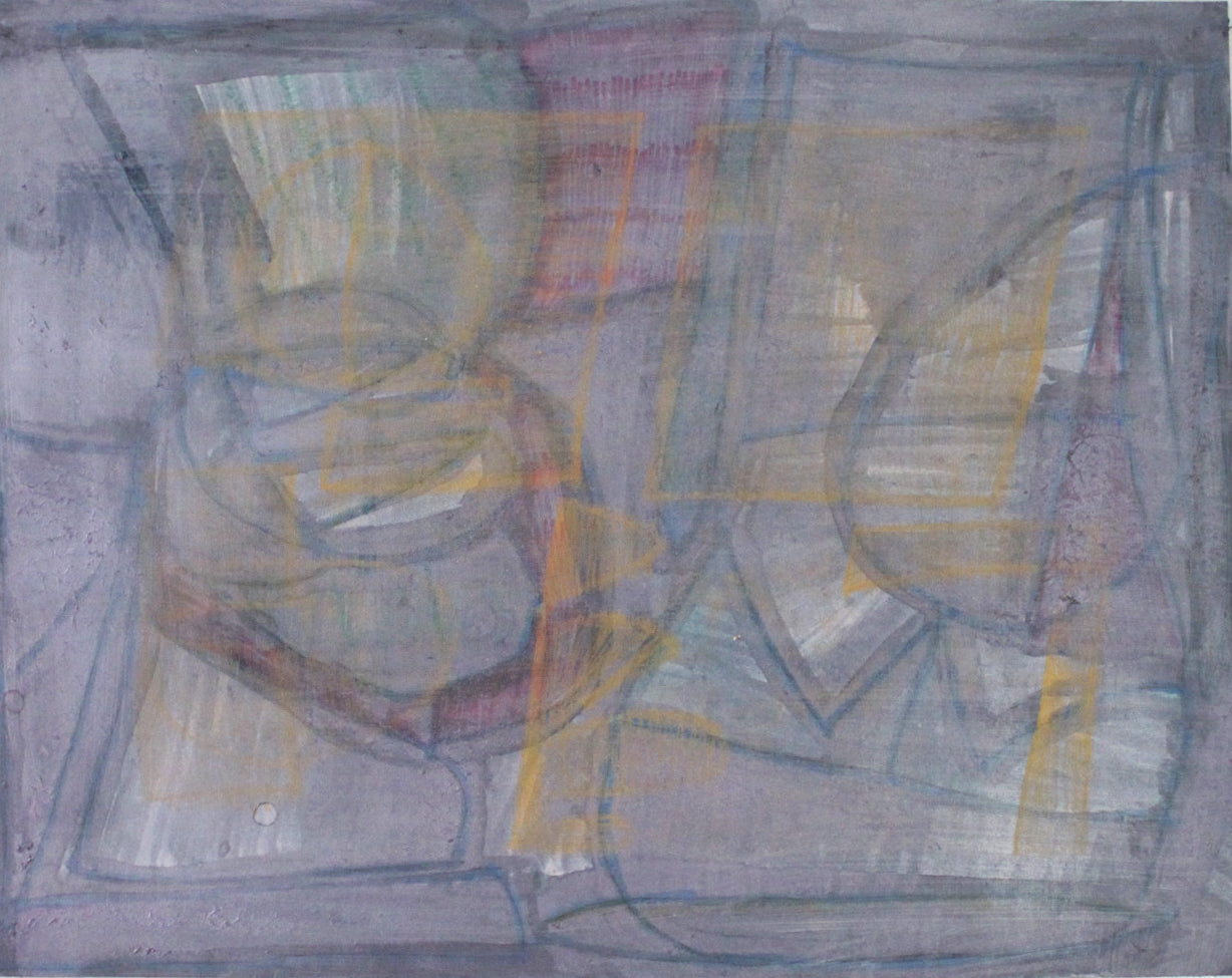 Untitled (Shapes On Gray Background) by Shauna Foley