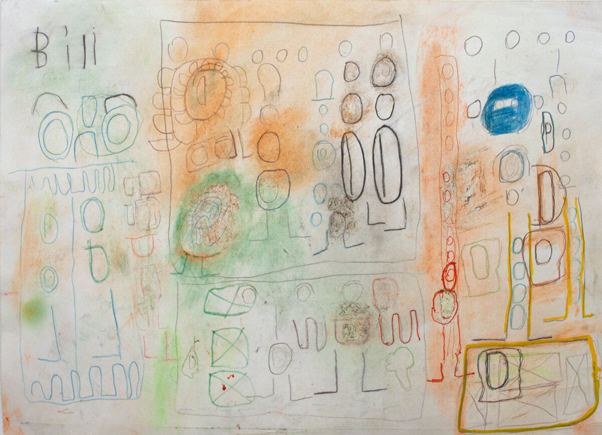 Untitled (Shapes On White Background) by Bill Morales