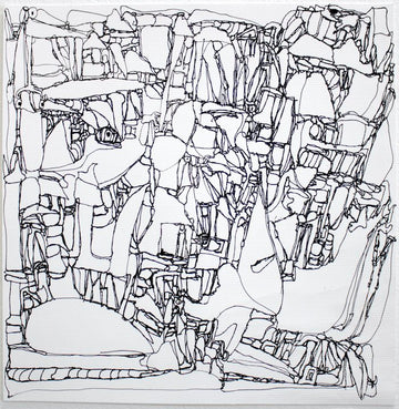 Untitled (Shapes On White Background) by Thomas Sedgwick