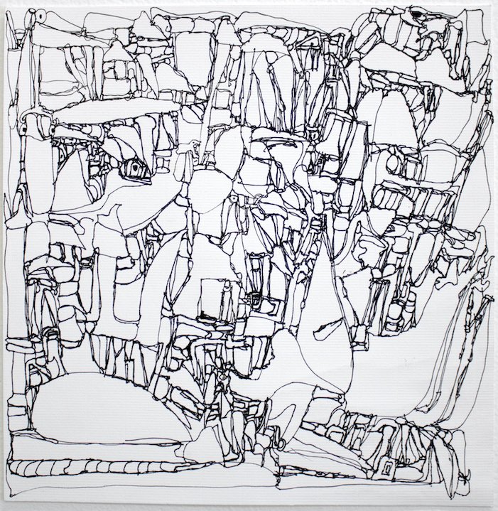 Untitled (Shapes On White Background) by Thomas Sedgwick