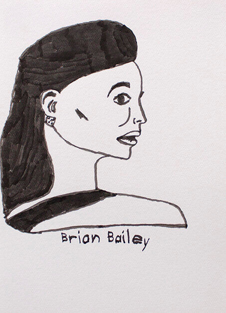 Untitled (Shoulders-up Female Character) by Brian Bailey