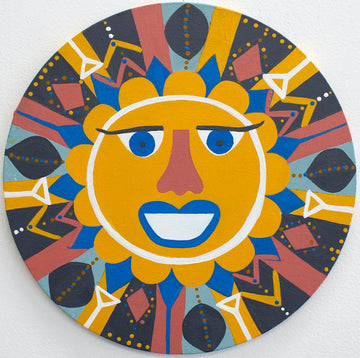 Untitled (Sun With Blue Lips) by Debra Alexander