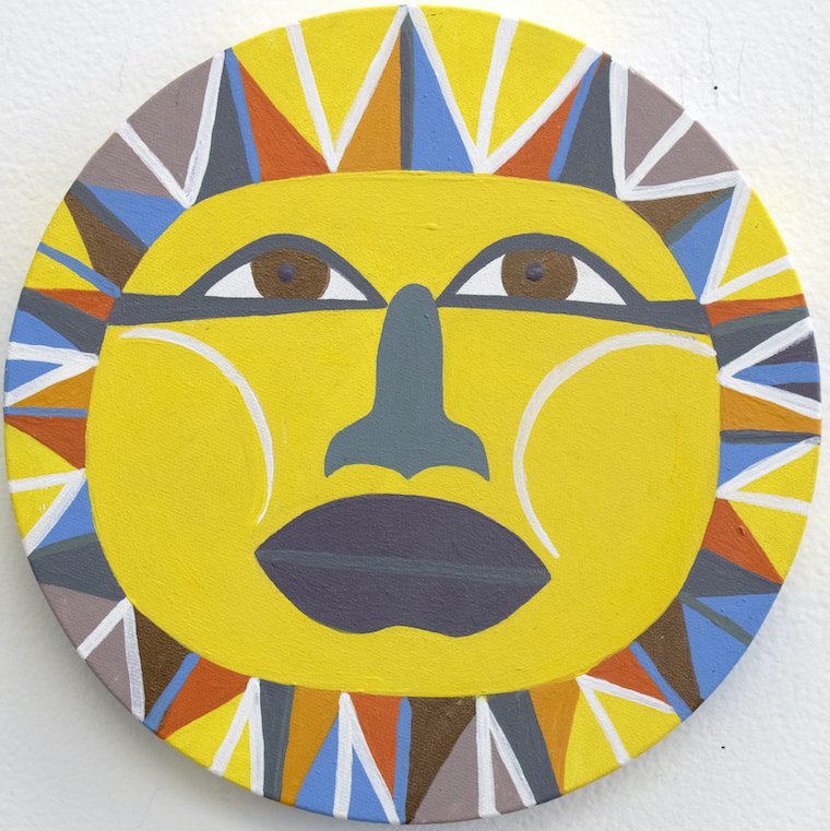 Untitled (Sun With Green Nose) by Debra Alexander