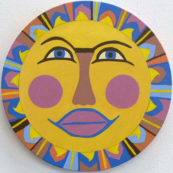 Untitled (Sun With Pink Cheeks by Debra Alexander