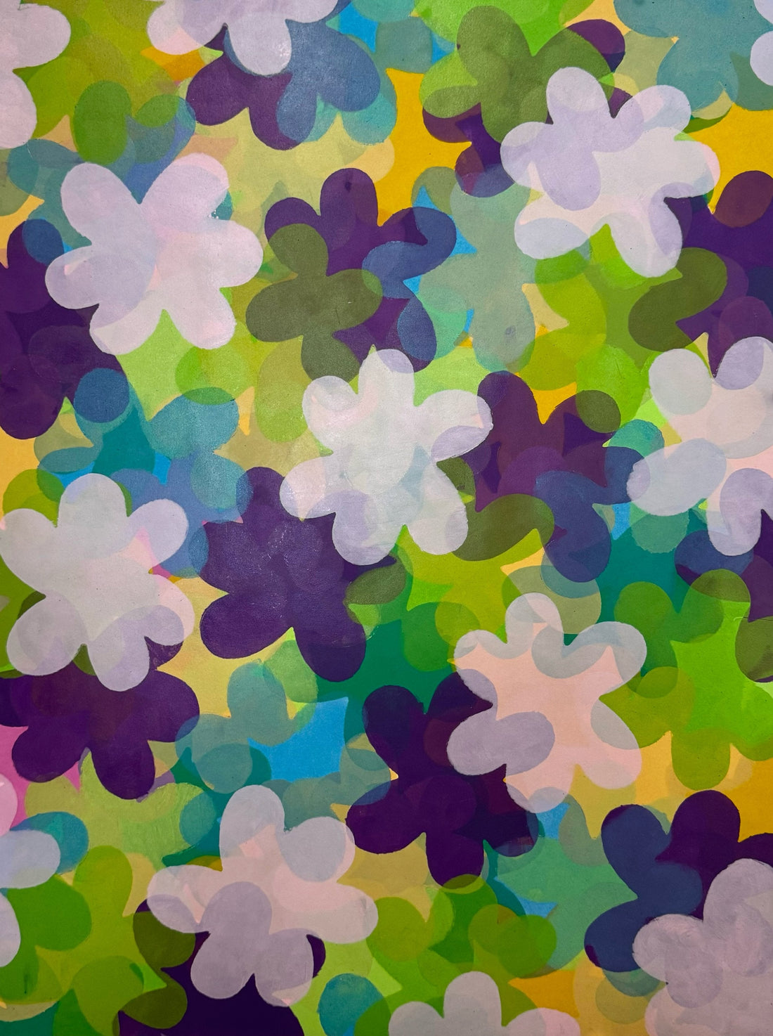 Untitled (Translucent Flower Shapes) by Jennifer Jovel