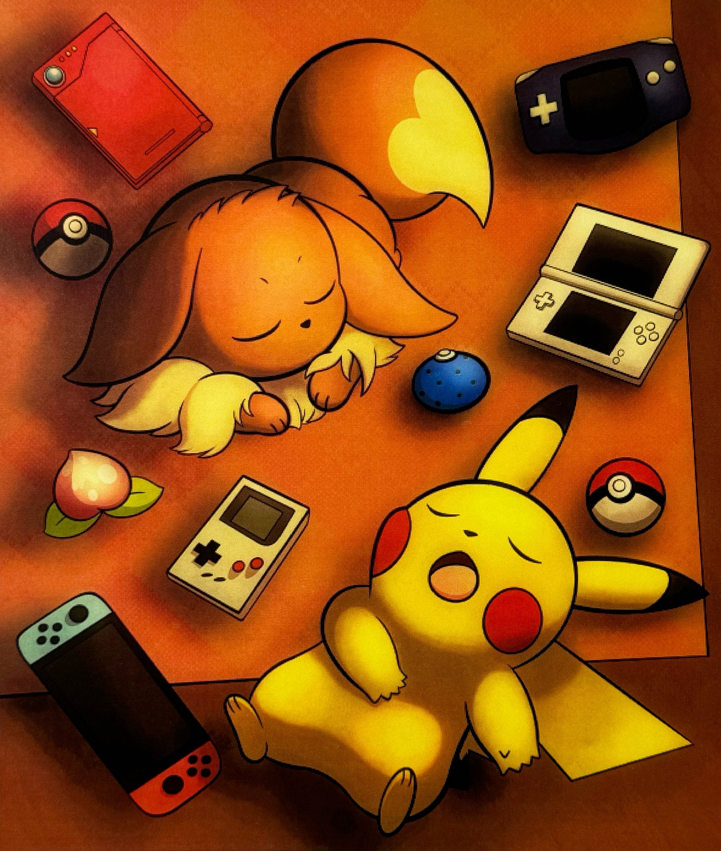 Untitled (Two Characters Sleeping) by Youca Takebata