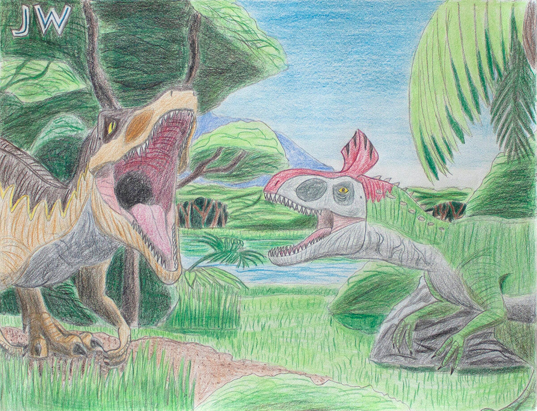 Untitled (Two Dinosaurs) by Joseph Tapia